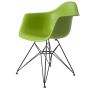 bluefurn eetkamerstoel Zwart frame | Eames stijl DAR