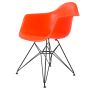 bluefurn eetkamerstoel Zwart frame | Eames stijl DAR