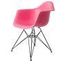 bluefurn eetkamerstoel Zwart frame | Eames stijl DAR