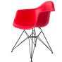 bluefurn eetkamerstoel Zwart frame | Eames stijl DAR