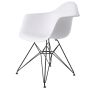 bluefurn eetkamerstoel Zwart frame | Eames stijl DAR
