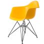 bluefurn eetkamerstoel Zwart frame | Eames stijl DAR