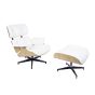 bluefurn fåtölj med Hocker | Eames stil EA670