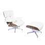 bluefurn fåtölj med Hocker XL | Eames stil EA670
