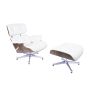 bluefurn fåtölj med Hocker | Eames stil EA670