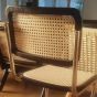Breuer estilo Cesca | cadeira de jantar preto naturel