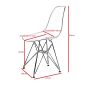 Eames stil DSR | spisestue stol Svart base matt