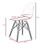 Eames styl DSW | jadalnia krzesło matowy