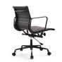 Eames stil EA117 | kontorsstol Svart läderram svart