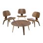 bluefurn Mesa de centro | Eames estilo CTW