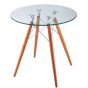 Eames stijl CTW | bijzettafel transparant