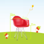 bluefurn childrens chair Junior | Eames style DAW