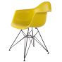 bluefurn eetkamerstoel Zwart frame | Eames stijl DAR