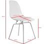 bluefurn eetkamerstoel glanzend | Eames stijl DSX