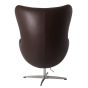 Jacobsen style Egg chaise | fauteuil cuir