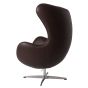 Jacobsen style Egg chaise | fauteuil cuir