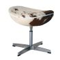 Jacobsen stil Egg stol | fotpall Brun / vit