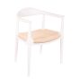 Wegner stijl kennedy chair | eetkamerstoel wit naturel