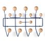 Eames style Hang it all | peg Natural with black frame