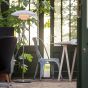 Henningsen Stil DPH 3/2 | Stehleuchten groß Chrome, Glas weiß
