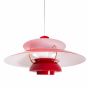 Candeeiro suspenso Poul Henningsen PH50 vermelho