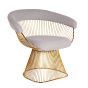 bluefurn silla de comedor pequeño | Platner estilo Wire silla