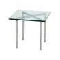 Rohe stil Barcelona Pavillion | side tabell 50cm transparant
