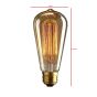 Edison Retro Glass Filament | Light Bulb 135mm transparent