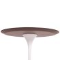 Eero Saarinen stil Tulip Side table | sidebord 50cm Top valnød Base hvid