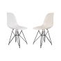 bluefurn silla de comedor Estructura Negro | Eames estilo DSR