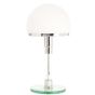 Wagenfeld stile WG24 | lampada da tavolo bianca