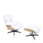 bluefurn fåtölj med Hocker XL | Eames stil EA670