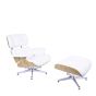 bluefurn fåtölj med Hocker | Eames stil EA670