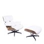 bluefurn fåtölj med Hocker XL | Eames stil EA670