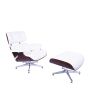 bluefurn fåtölj med Hocker | Eames stil EA670