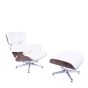 bluefurn fåtölj med Hocker | Eames stil EA670