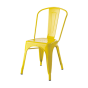Pauchard style Chaise dextérieur de style Tolix | Chaise de terrasse sans accoudoirs