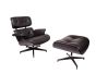 bluefurn fåtölj med Hocker | Eames stil EA670