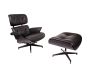 bluefurn fåtölj med Hocker XL | Eames stil EA670
