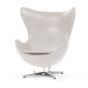 Jacobsen styl Egg miejsc | Lounge krzesło Skóra