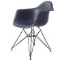 bluefurn dining chair Black base | Eames style DAW