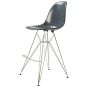 Eames styl DSR | krzesło barowe lśniący