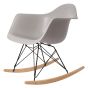 Eames stijl RAR | schommelstoel Zwart frame
