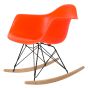 Eames style RAR | fauteuil à bascule cadre noir