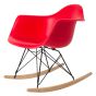 Eames style RAR | rocking chair Black base