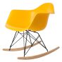 Eames estilo RAR | cadeira de balanço moldura preta