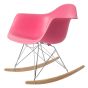 Eames style RAR | rocking chair Chrome frame
