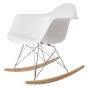 Eames style RAR | rocking chair Chrome frame