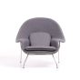 bluefurn Lounge stoel met Hocker | Eero Saarinen stijl Womb