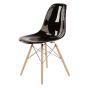 bluefurn jadalnia krzesło Włókno szklane | Eames styl DS wood